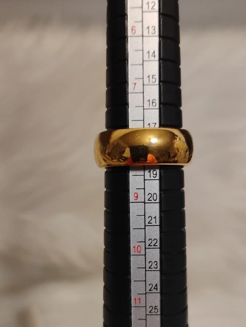 Tungsten Carbide High Polished Comfort Fit Gold Dome Band Ring Unisex